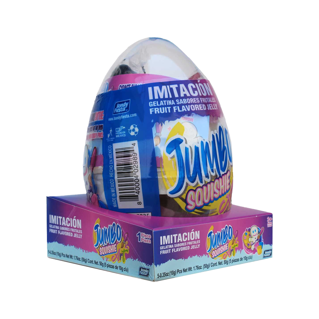 BONDY JUMBO EGG SQUISHIE 1/50gr (Caja:32pzs)