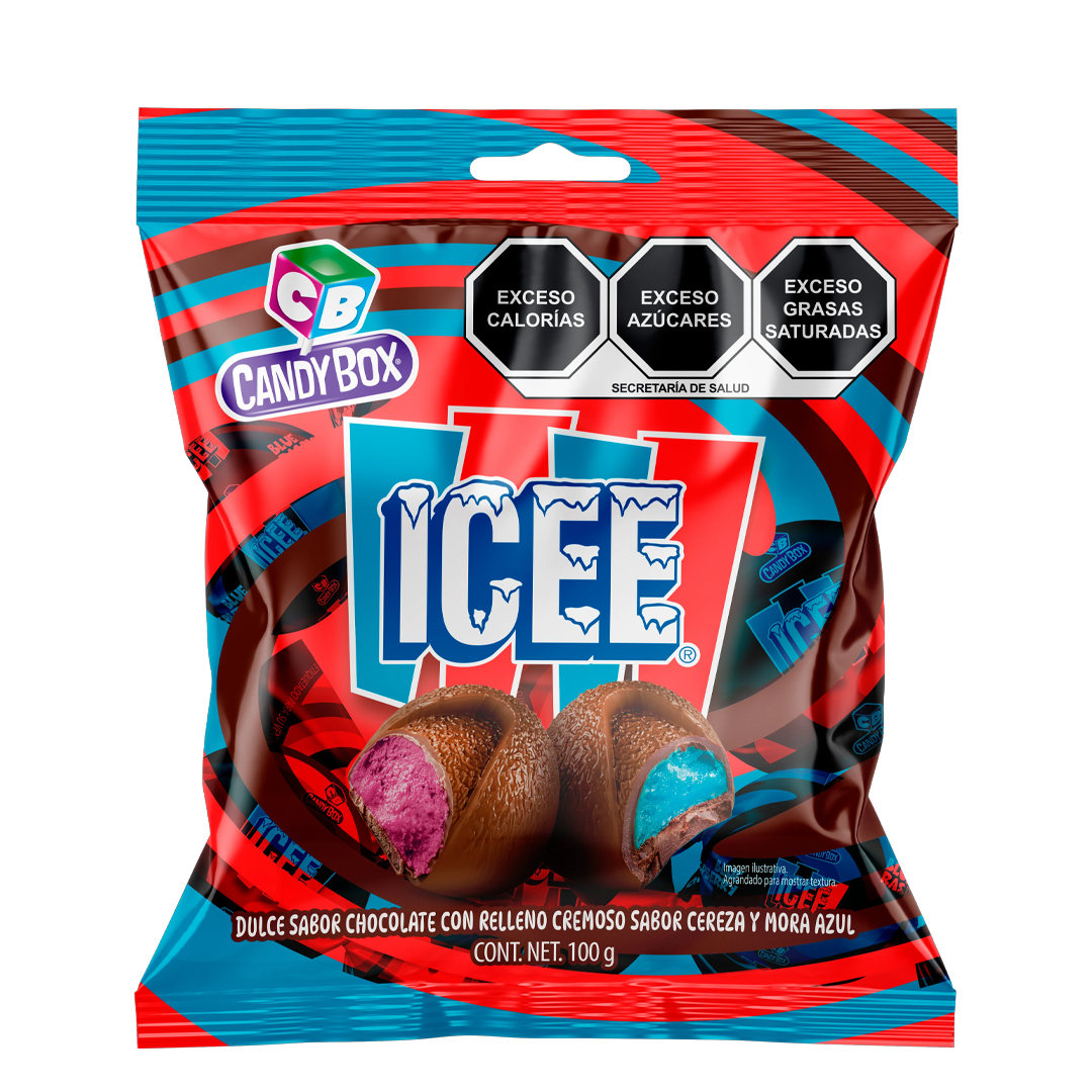 CANDY BOX ICEE CHOCOLATE 1/100gr (Caja:24bl)