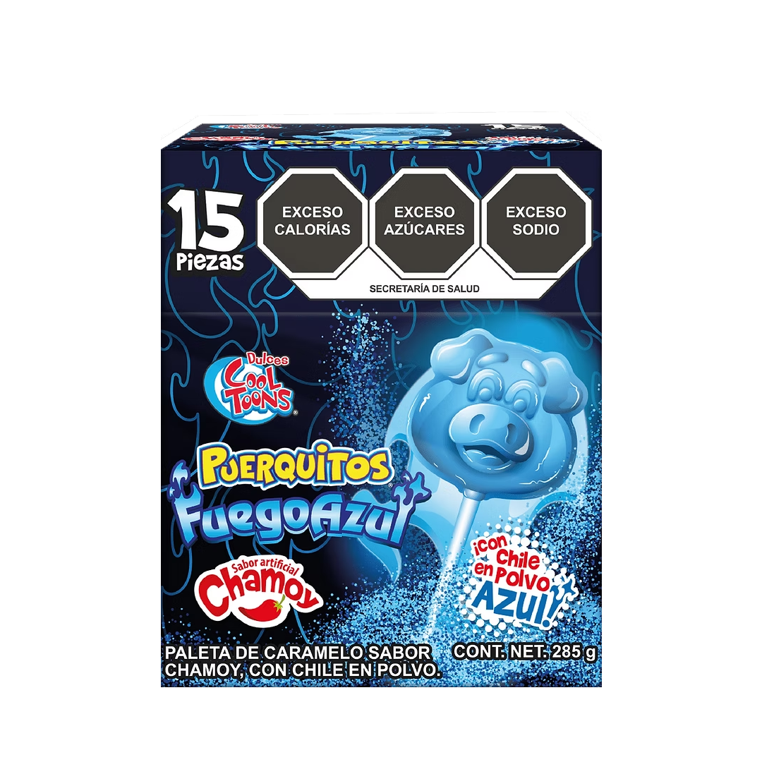 COOL PUERQUITO FUEGO AZUL 1/15pz (Caja:24dsp)