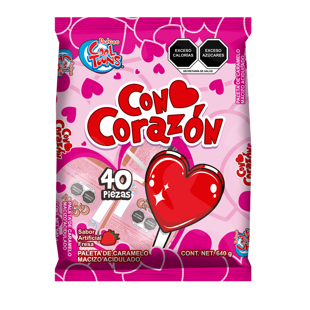 COOL PAL CON CORAZON BL 1/40pz (Caja:24dsp)
