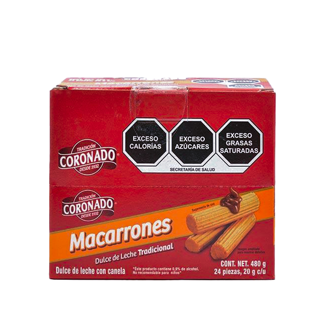 CORONADO MACARRON 20GRS 1/24pzas (Caja:12dsp)