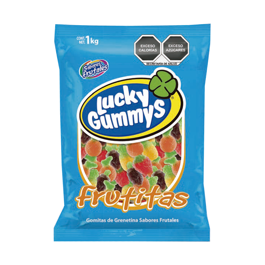 CUANDA LUCKY GUMMY FRUTITAS 1/1K (Caja:8pz)