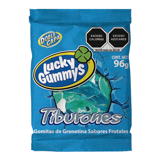 CUANDA LUCKY TIBURONES 4/96gr (Caja:3pqt)