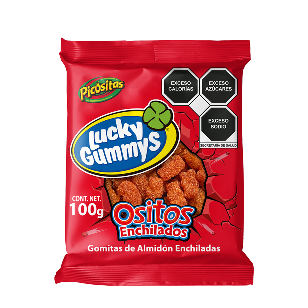 CUANDA OSITOS ENCHILADOS 4/100gr (Caja:3paq)