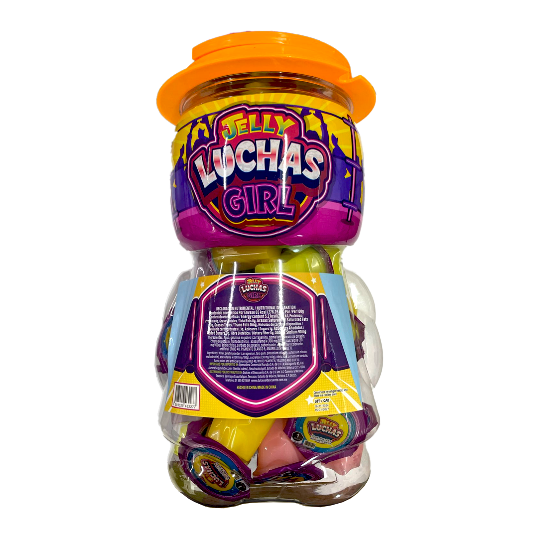 DULCIBARR JELLY LUCHAS 1/50pz (Caja:6dsp)