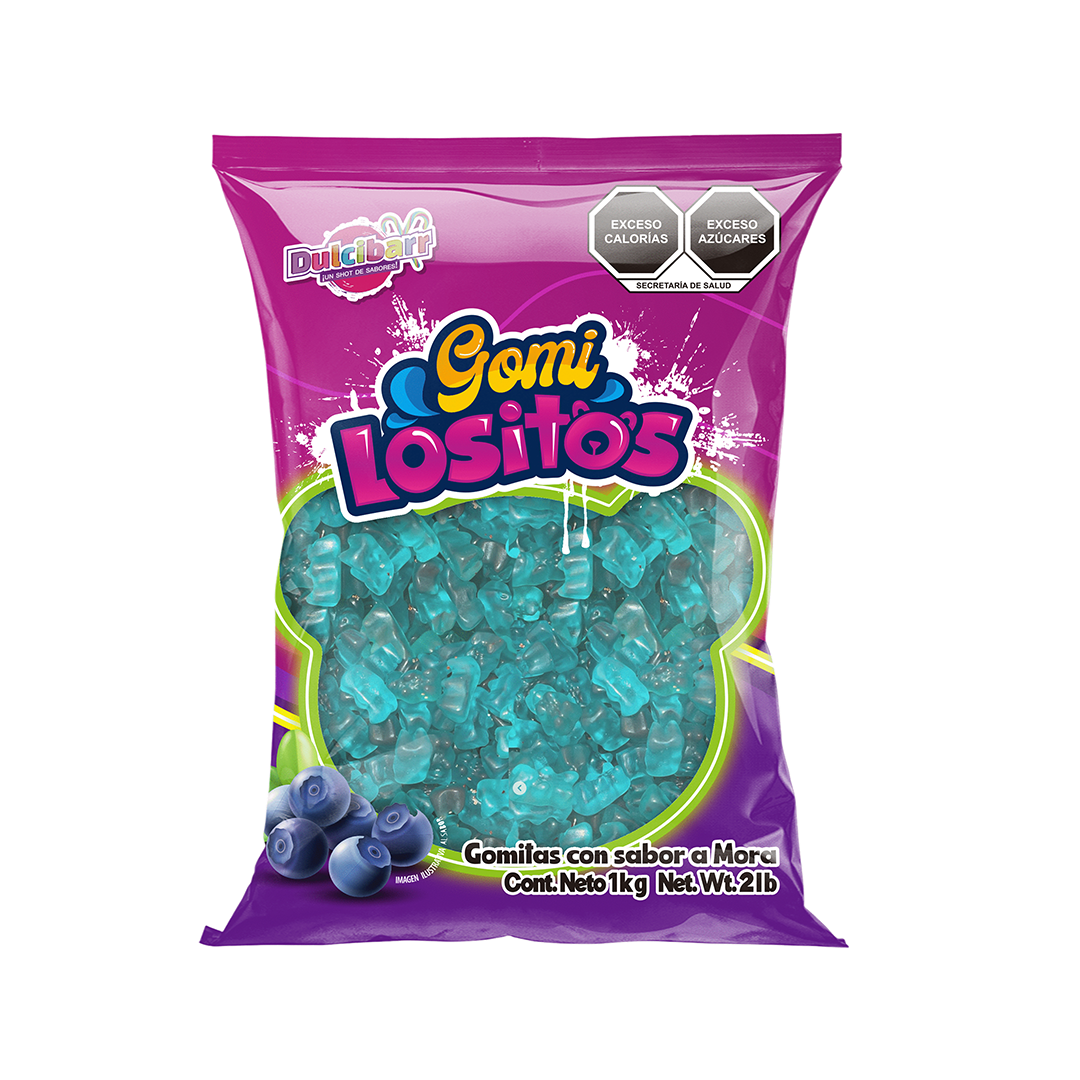DULCIBARR GOMI LOSITOS MORA 1/1K (Caja:12dsp)