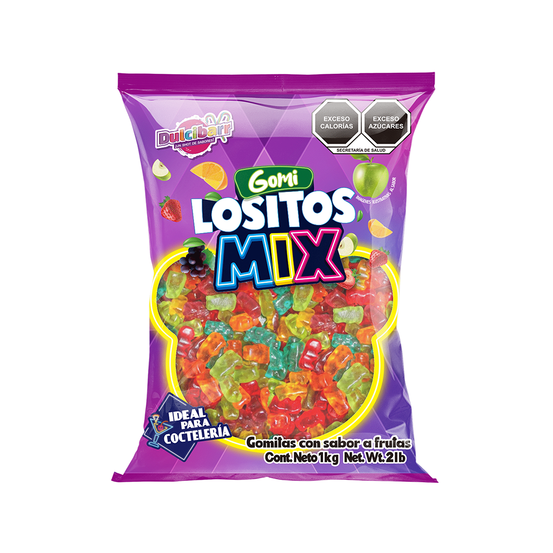DULCIBARR GOMI LOSITOS MIX 1/1K (Caja:12dsp)