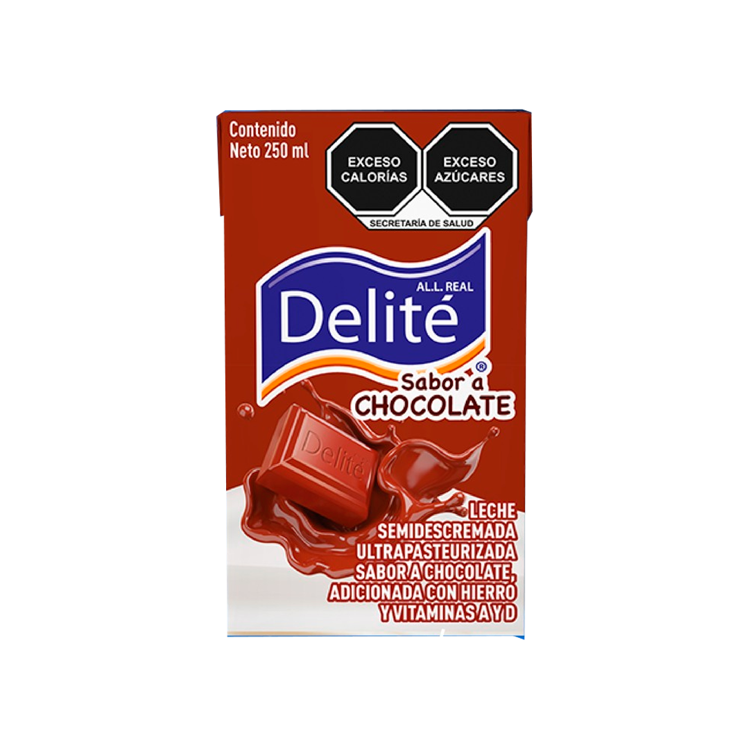 DELITE BRIK CHOCO 1/250ml (Caja:27pzs)