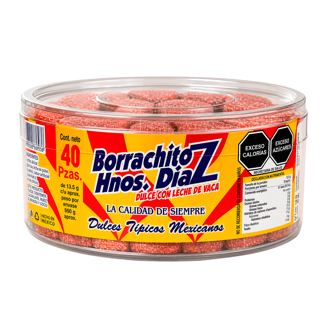 DÍAZ ESTUCHE BORRACHITO 1/40pzs (Caja:33dsp)