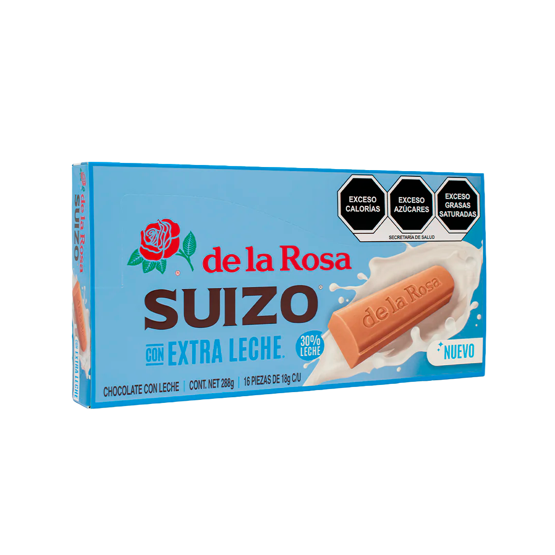 DLR CHOCOLATE SUIZO XTRALECHE 1/16pzs (Caja:20dsp)