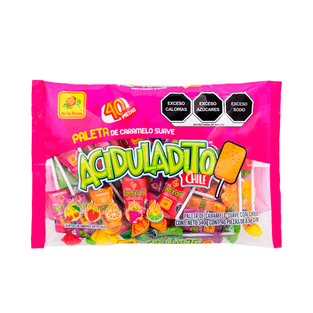 DLR PALETA SUAVE ACID C/CH 1/40pz (Caja:25dsp)