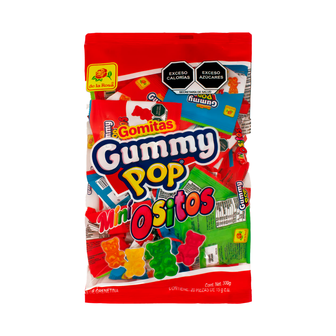 DLR GUMMY  POP MINI OSITOS 1/20PZ /15GR (CAJA:24PZAS)