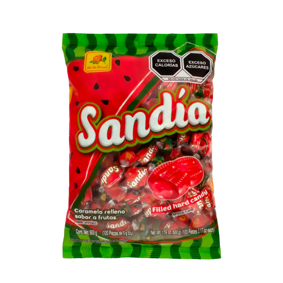 DLR CARAMELO SANDIA 1/100pz (Caja:24dsp)