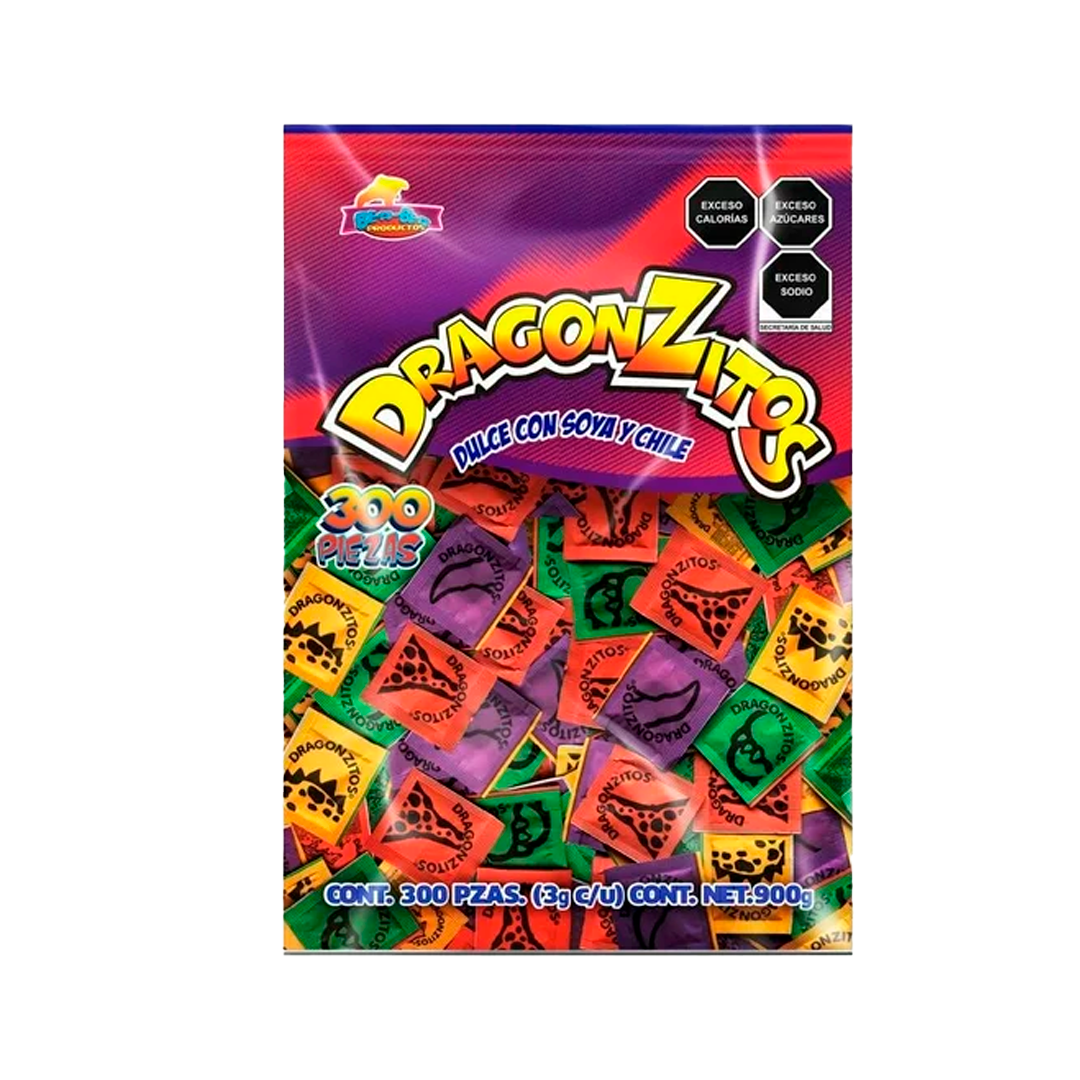 DRAGONZITOS DE SABORES 1/100pzs (Caja:30dsp)