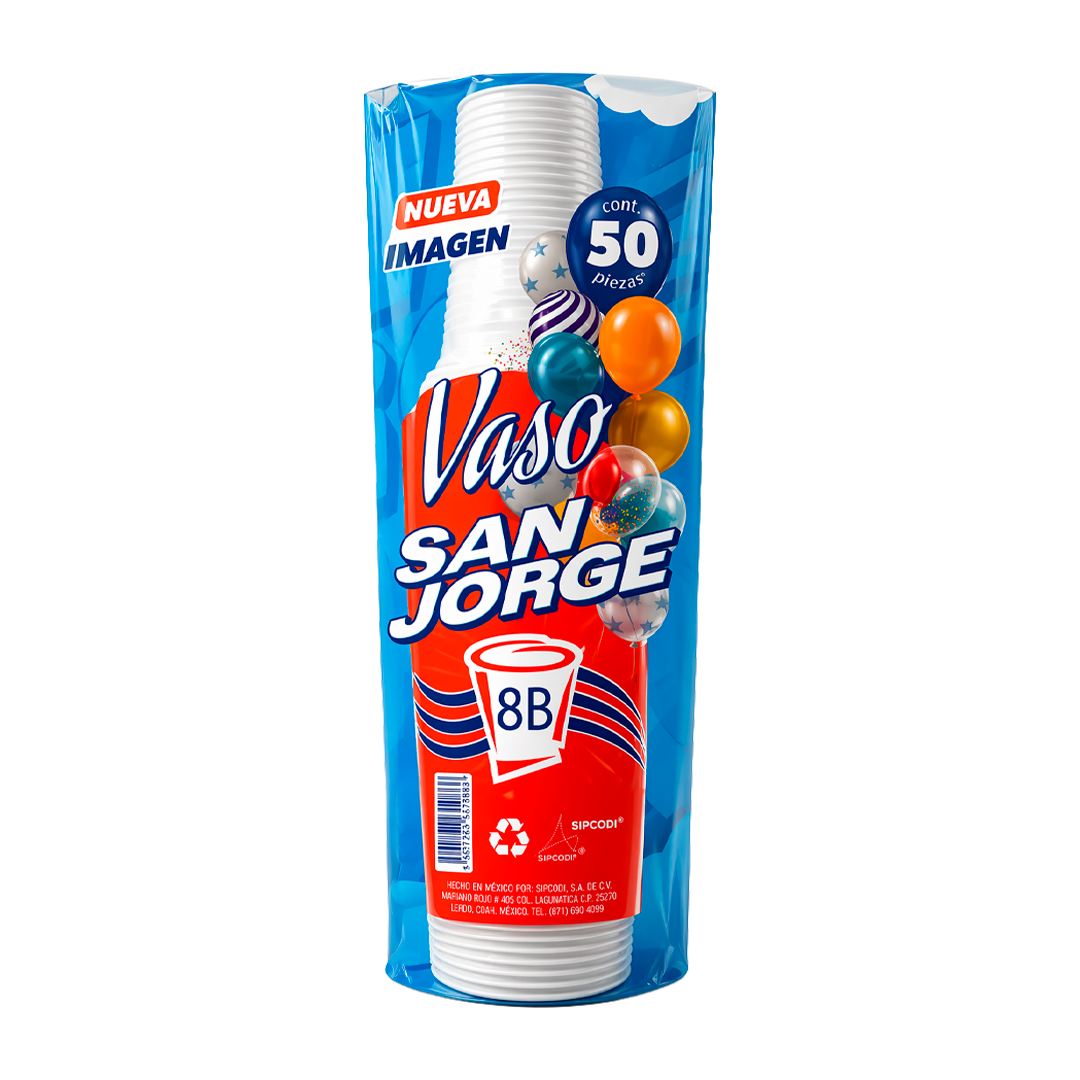 DSY VASO No.8 IRROMPIBLE 1/50pzs (Caja:20dsp)