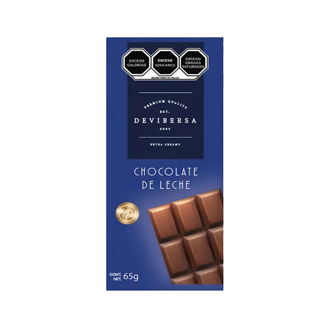 DEVIBERSA TAB. LECHE 65grs 1/15pzs (Caja:10dsp)