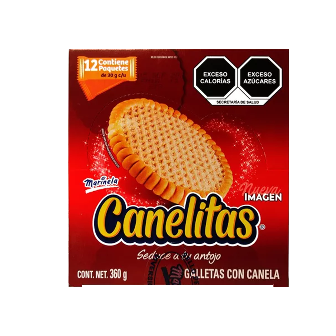 MARINELA CANELITAS 360gr 1/12pz (Caja:12dsp)