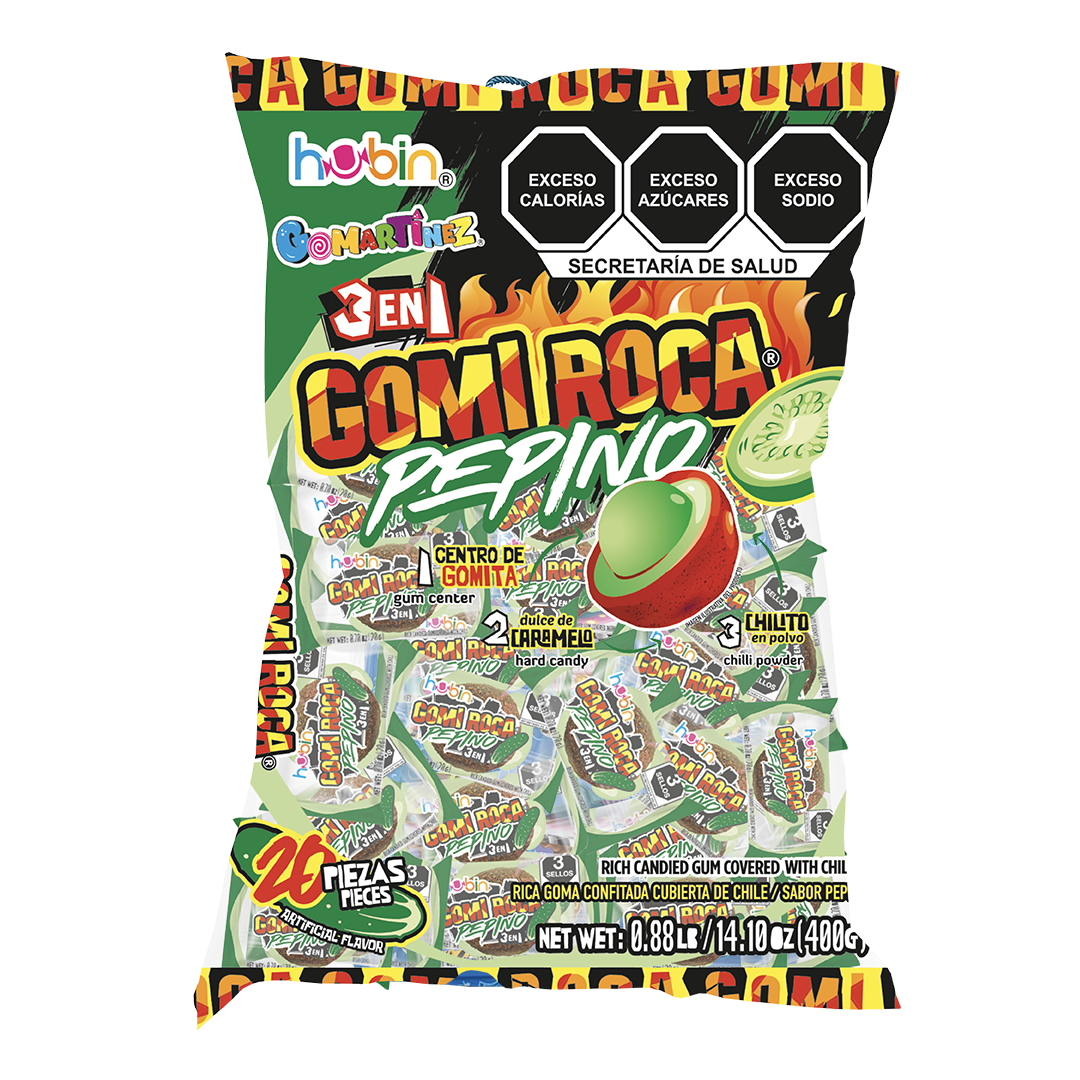 Hubin Gomi Roca Pepino 20 Piezas