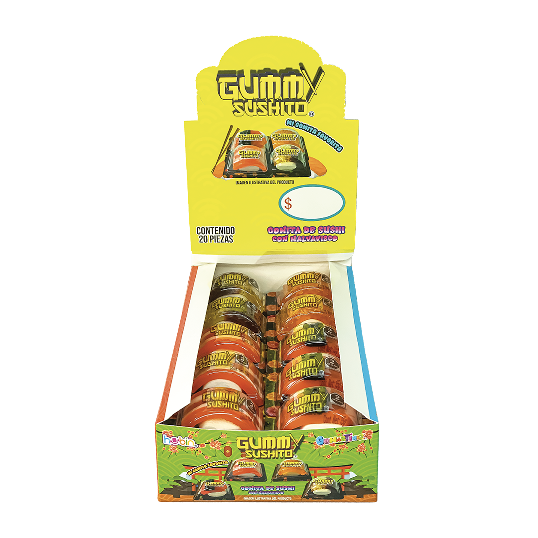 HUBIN GUMMY SUSHITO 1/20pzs (Caja:12dsp)