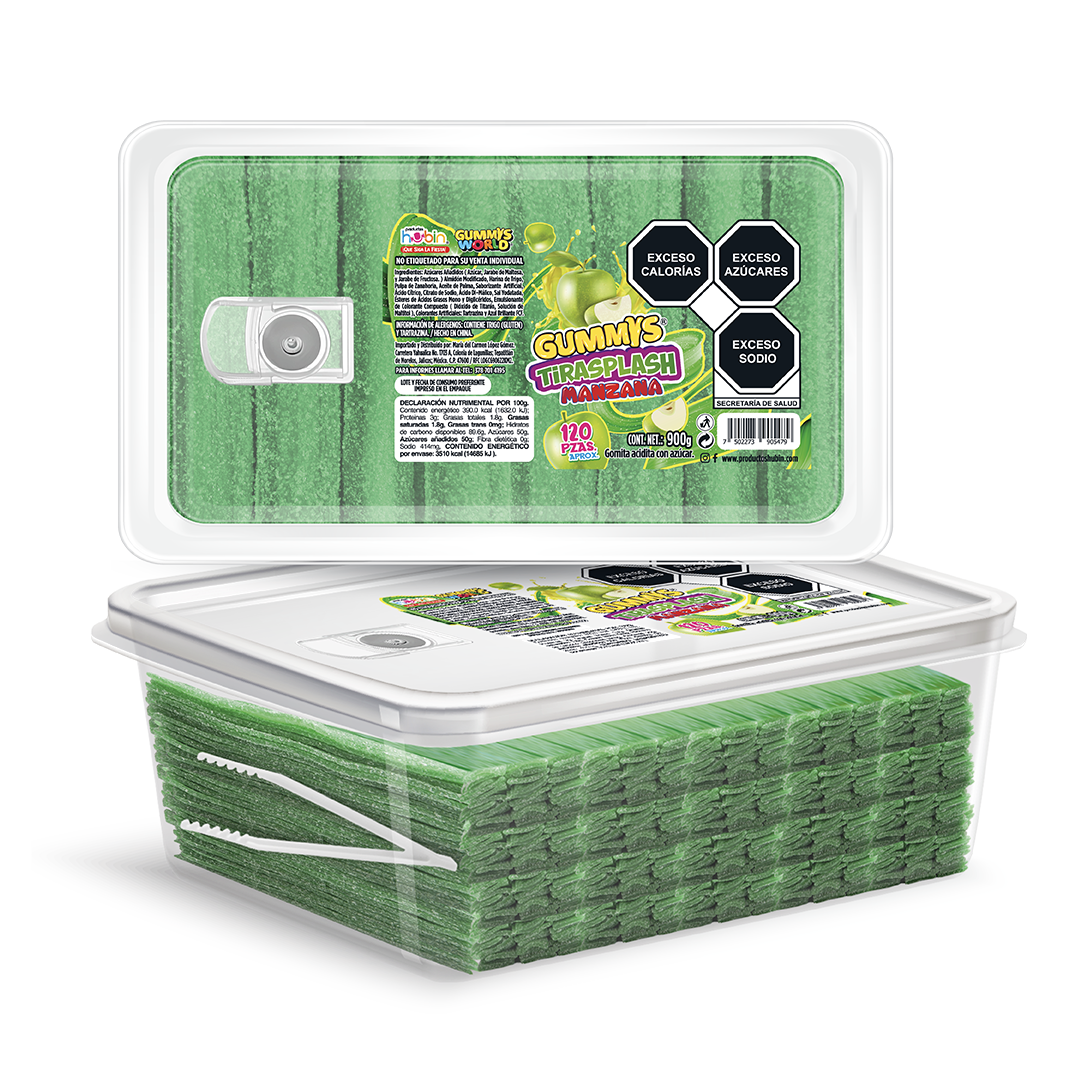 HUBIN TIRASPLASH MANZANA 1/900gr (Caja:12pzs)