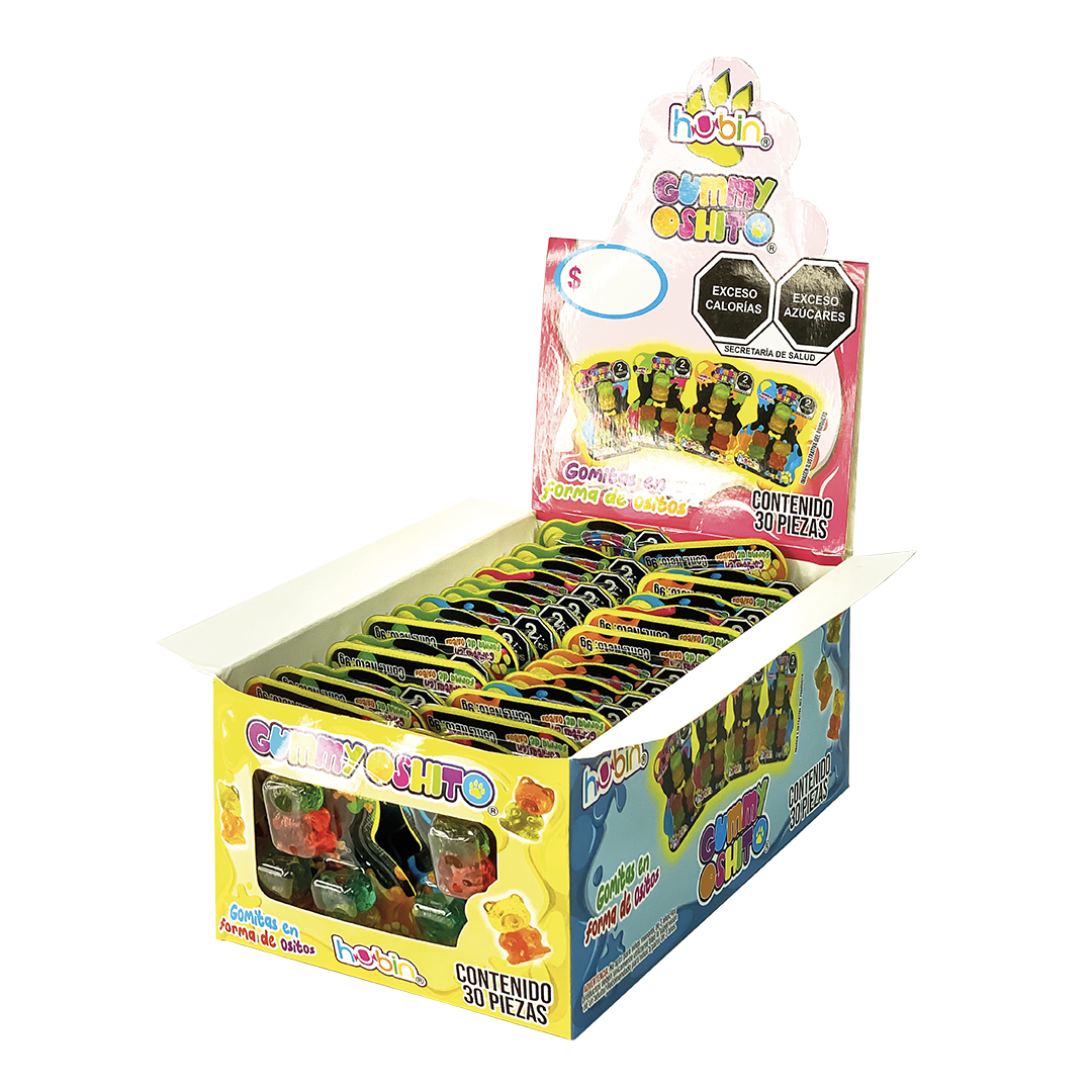 HUBIN GUMMY OSHITO 1/30pzs (Caja:12dsp)