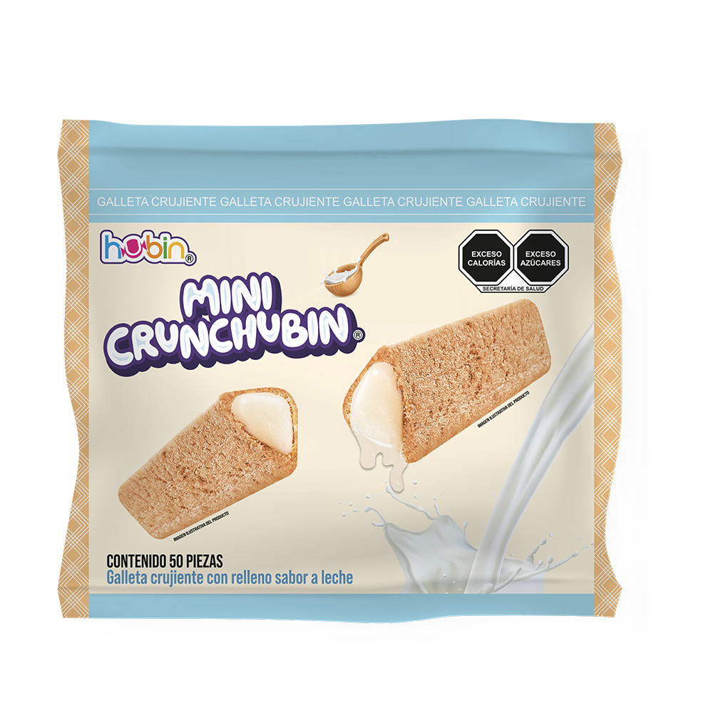 Hubin Mini Crunch De Leche 50 Piezas