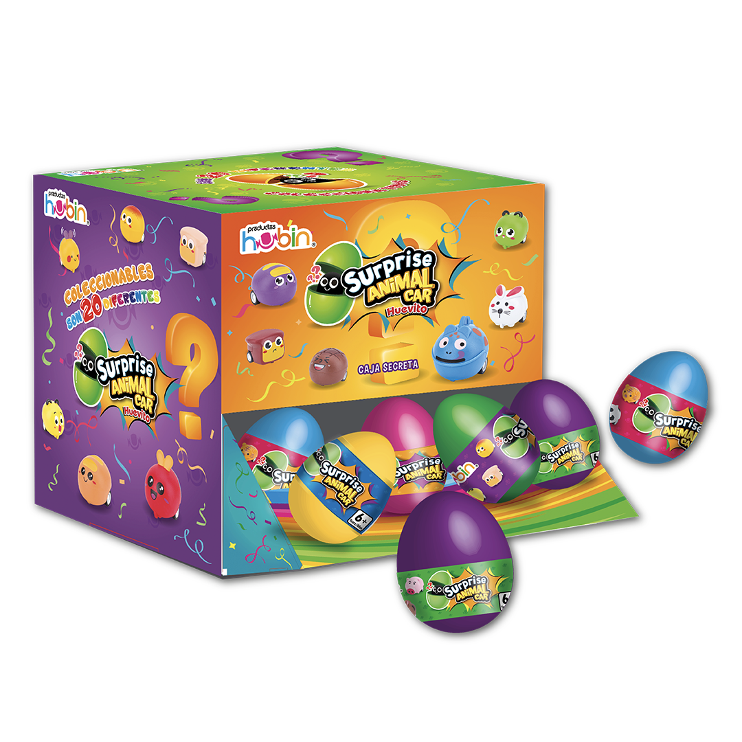 Hubin Huevito Surp Animal 24 Piezas