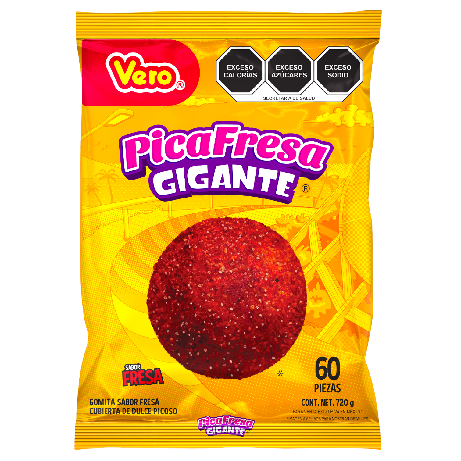 VERO PICAGOMA FRESA GNTE 1/60pzs (Caja:24bls)