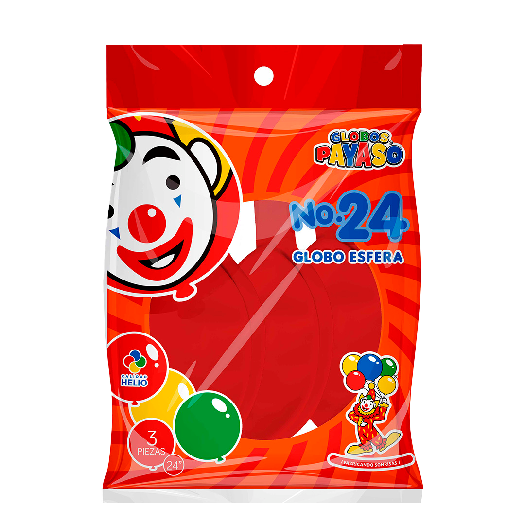 GLOBO NO.24 ROJO 1/10/3