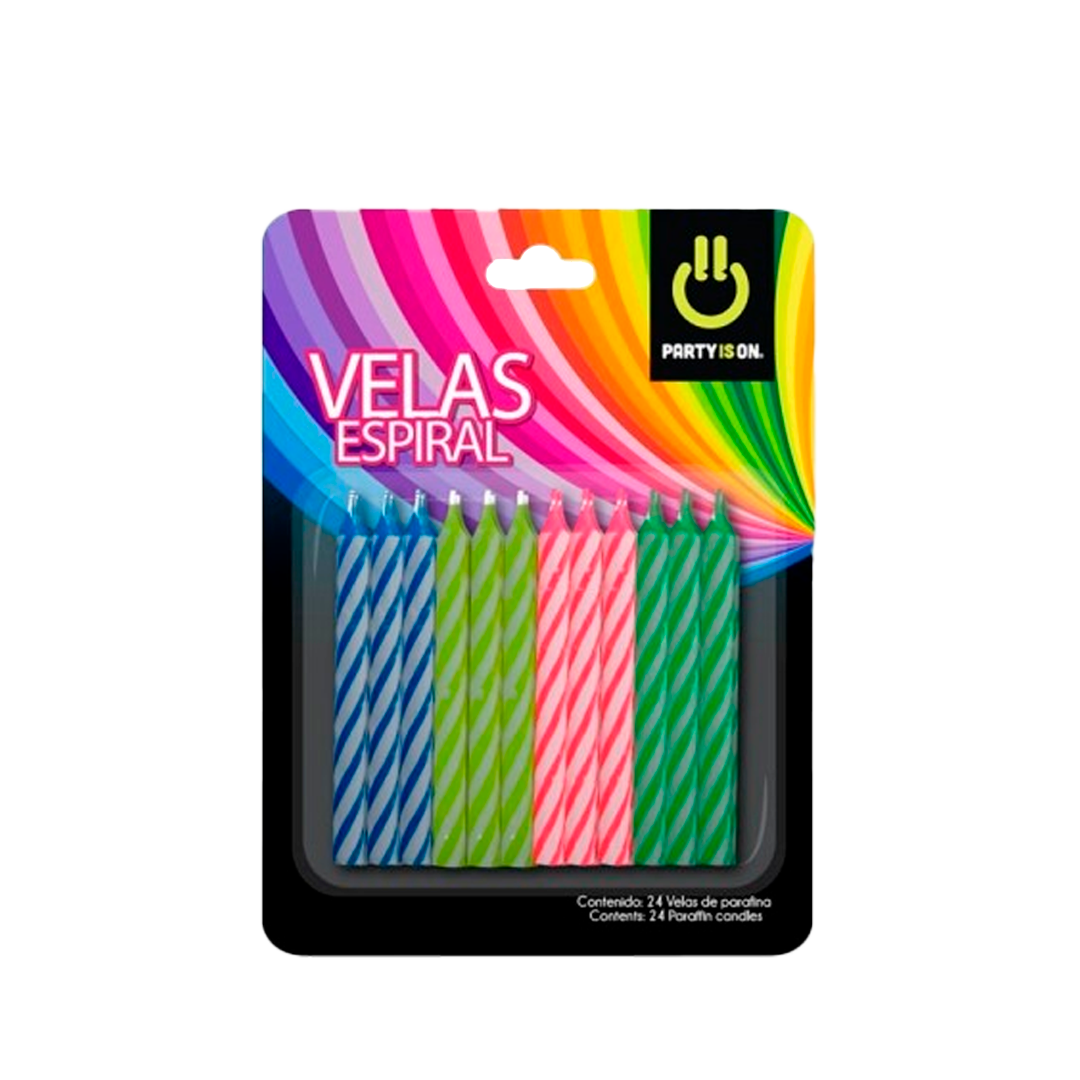 SELECTAS VELA ESPIRAL SDA 1/24pz (Caja:24dsp)