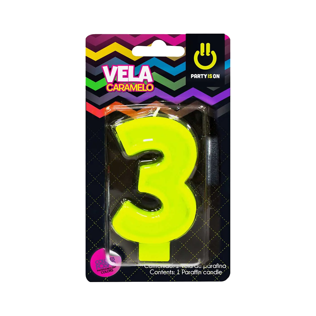 SELECTAS VELA CARAMEL MIX 3, 1/1pz (Caja:12dsp)