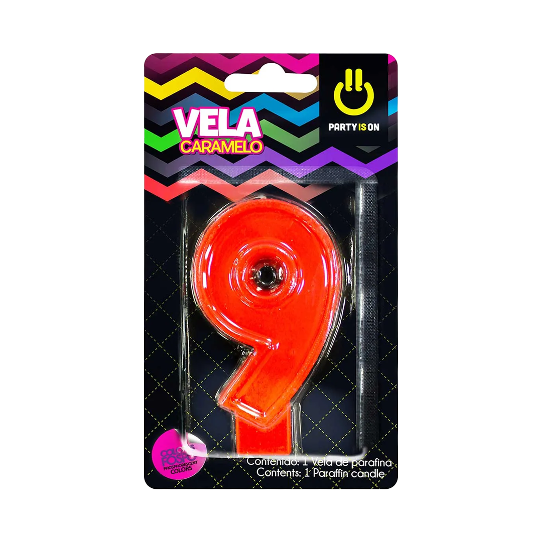 SELECTAS VELA CARAMEL MIX 9, 1/1pz (Caja:12dsp)