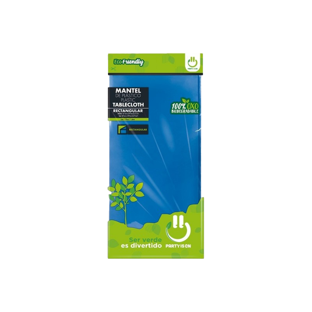 SELECTAS MANTEL PLAST AZUL R 1/12pz (Caja:12dsp)