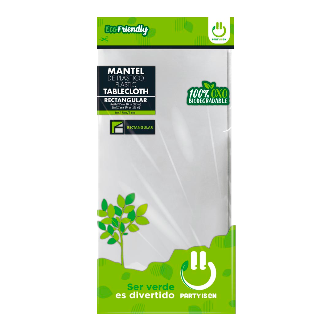 PRTY'S ON MANTEL PLATA RECT 1/12pz (Caja:12pqt)