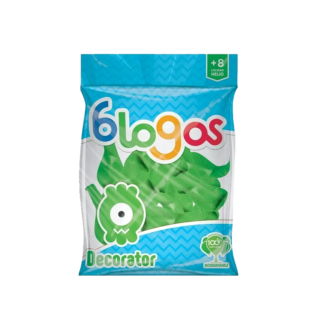 BLOGOS GLOBO VDE LIMA #9 1/50pzs (Caja:10dsp)