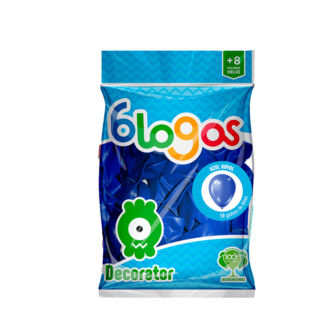 BLOGOS GLOB AZUL ROYAL #7 1/50pz (Caja:10dsp)