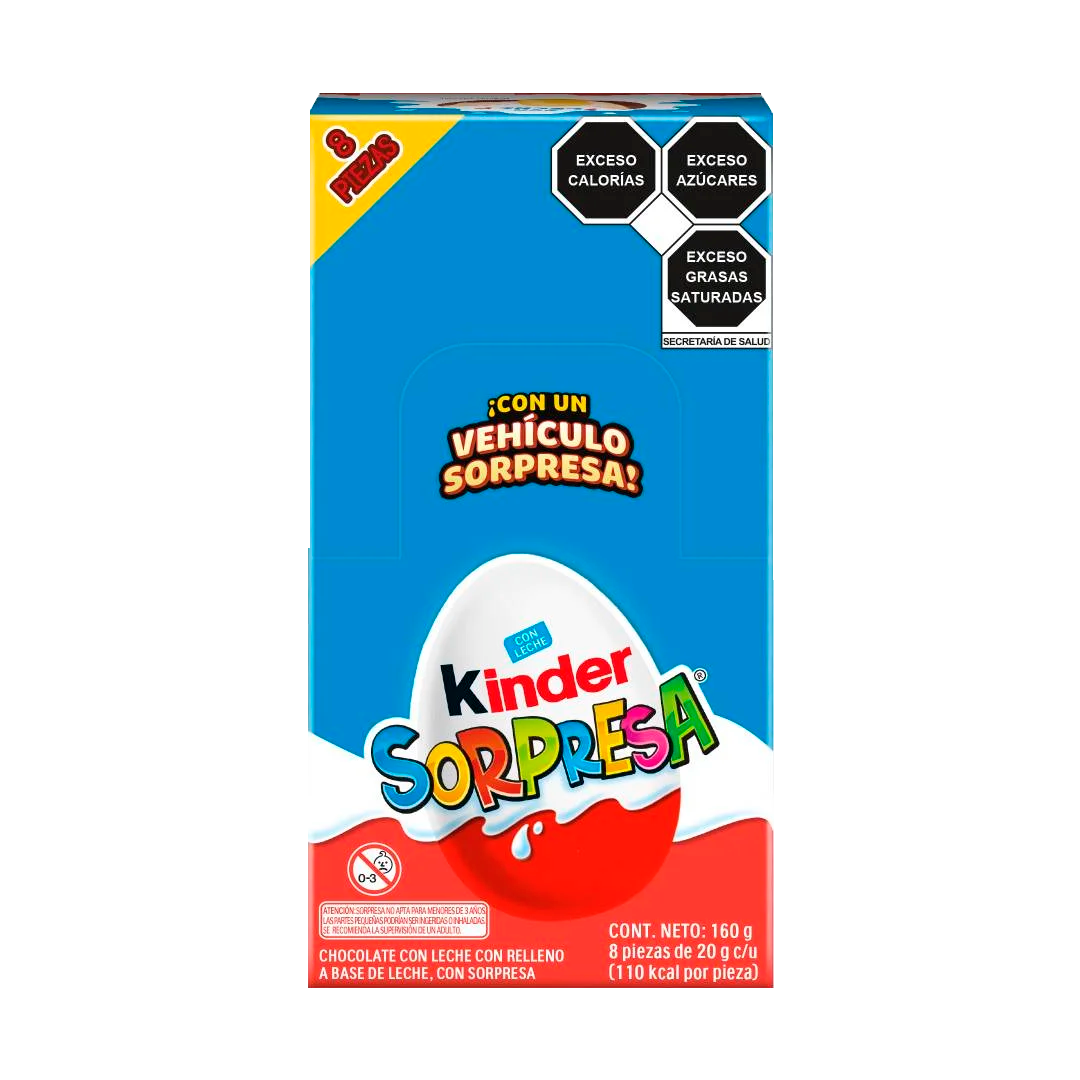 FERRERO SRP T8 VEHICULOS 1/8pz (Caja:12dsp)