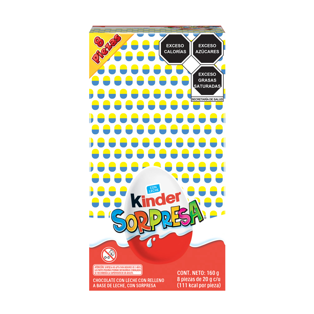 FERRERO SRP T8 MINIONS 1/8pzs (Caja:12dsp)