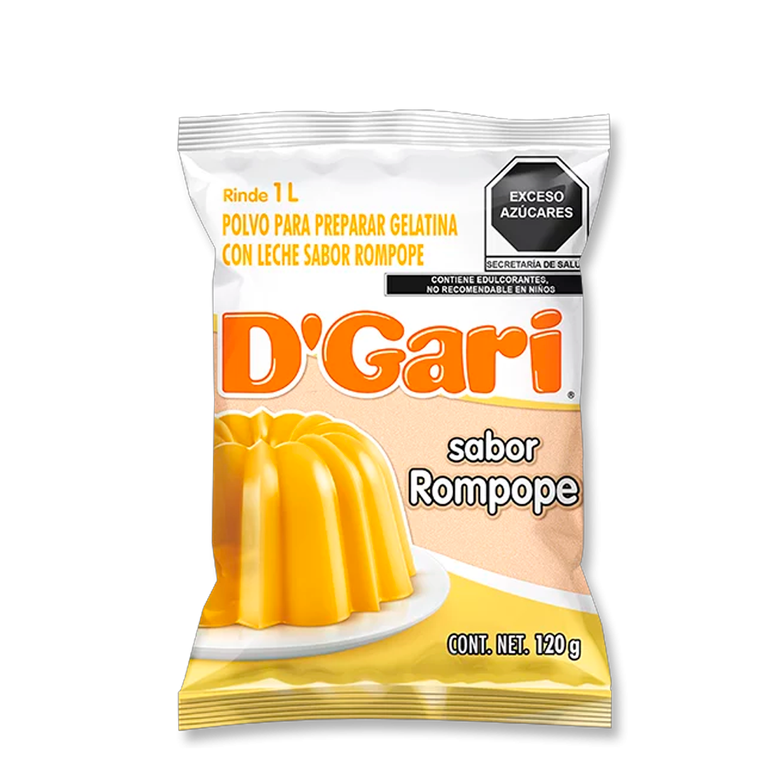 D'GARI GEL LECHE ROMPOPE  1/120gr (Caja:50pz)
