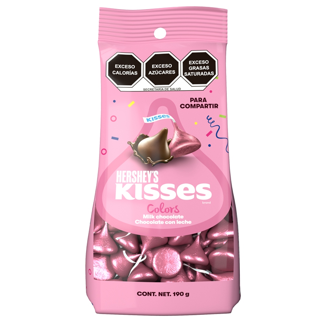 HSY KISS FIESTA ROSA 1/190gr (Caja:6pz)