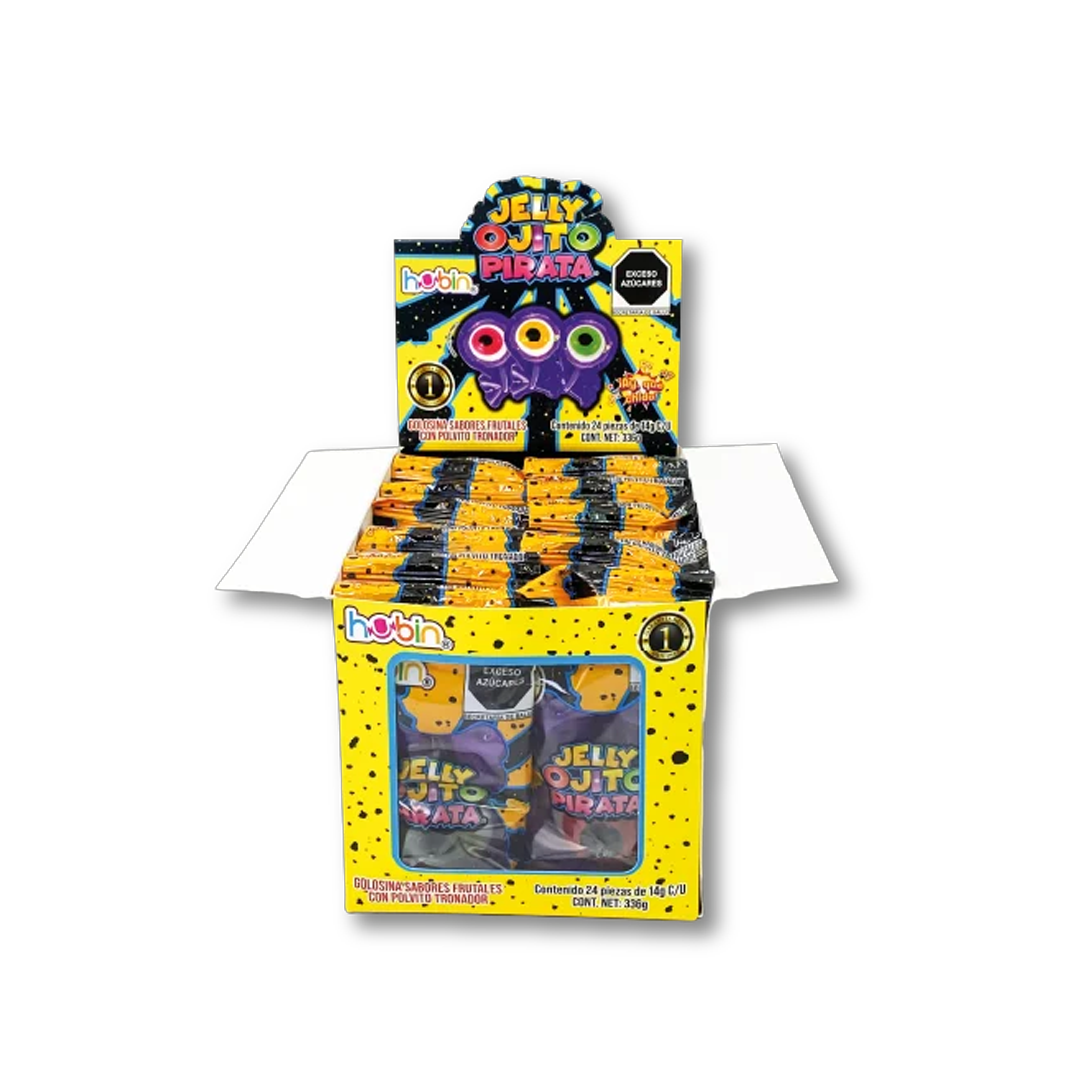 HUBIN JELLY OJITO PIRATA 1/24pz (Caja:12dsp)