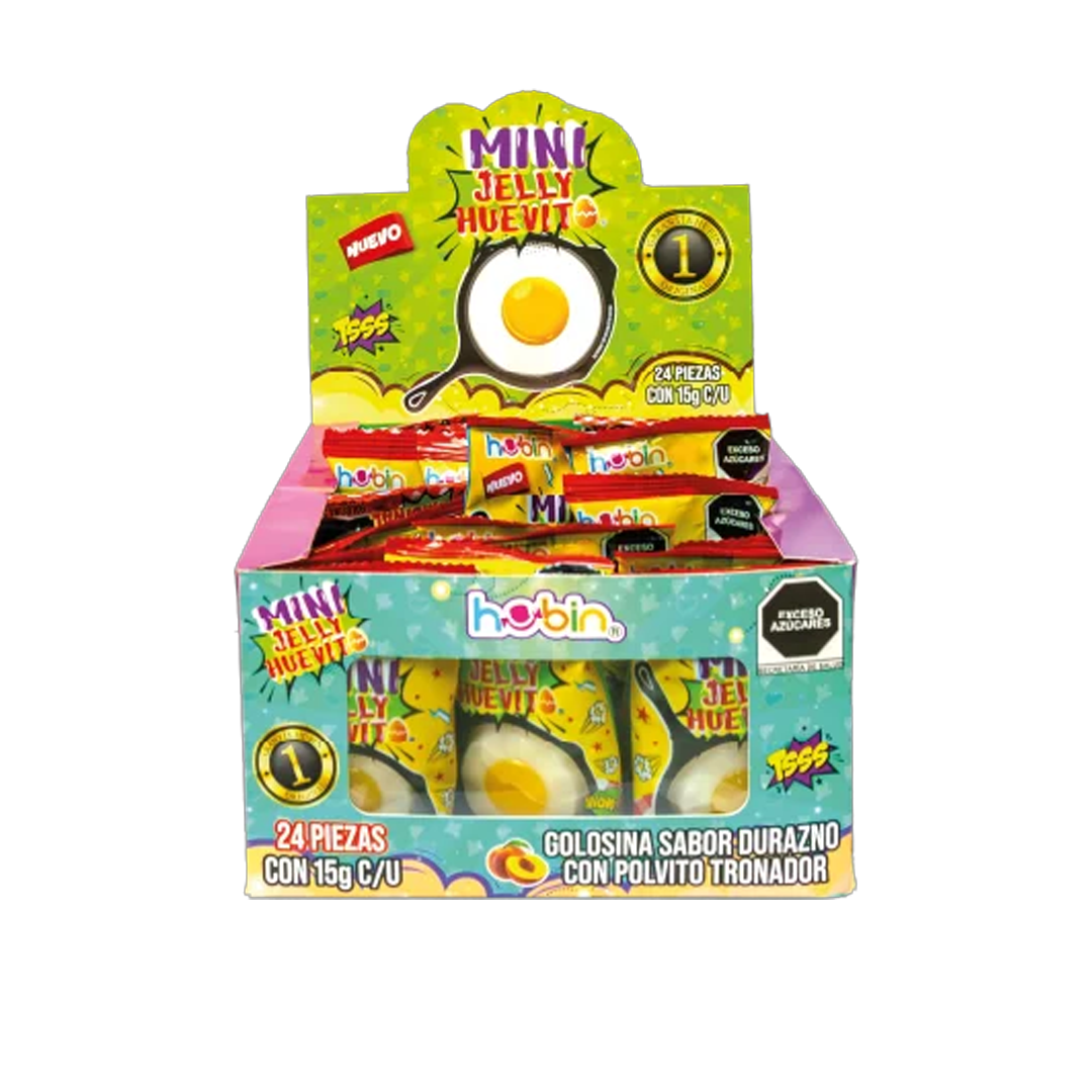 HUBIN MINI JELLY HUEVITO DISPLAY 1/24pz (Caja:12dsp)