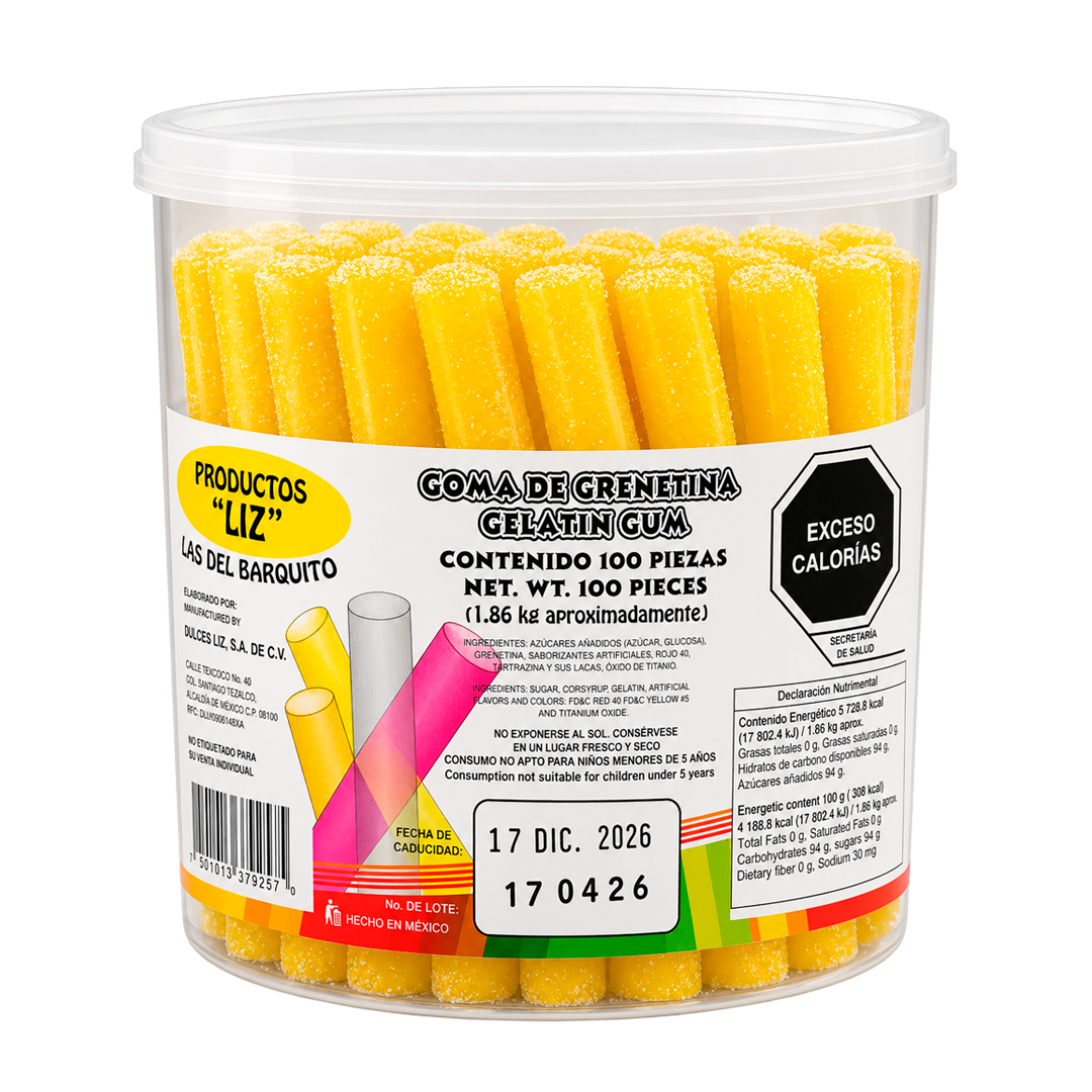 DULCES LIZ VELA LECHE EXT 1/100pz (Caja:6dsp)