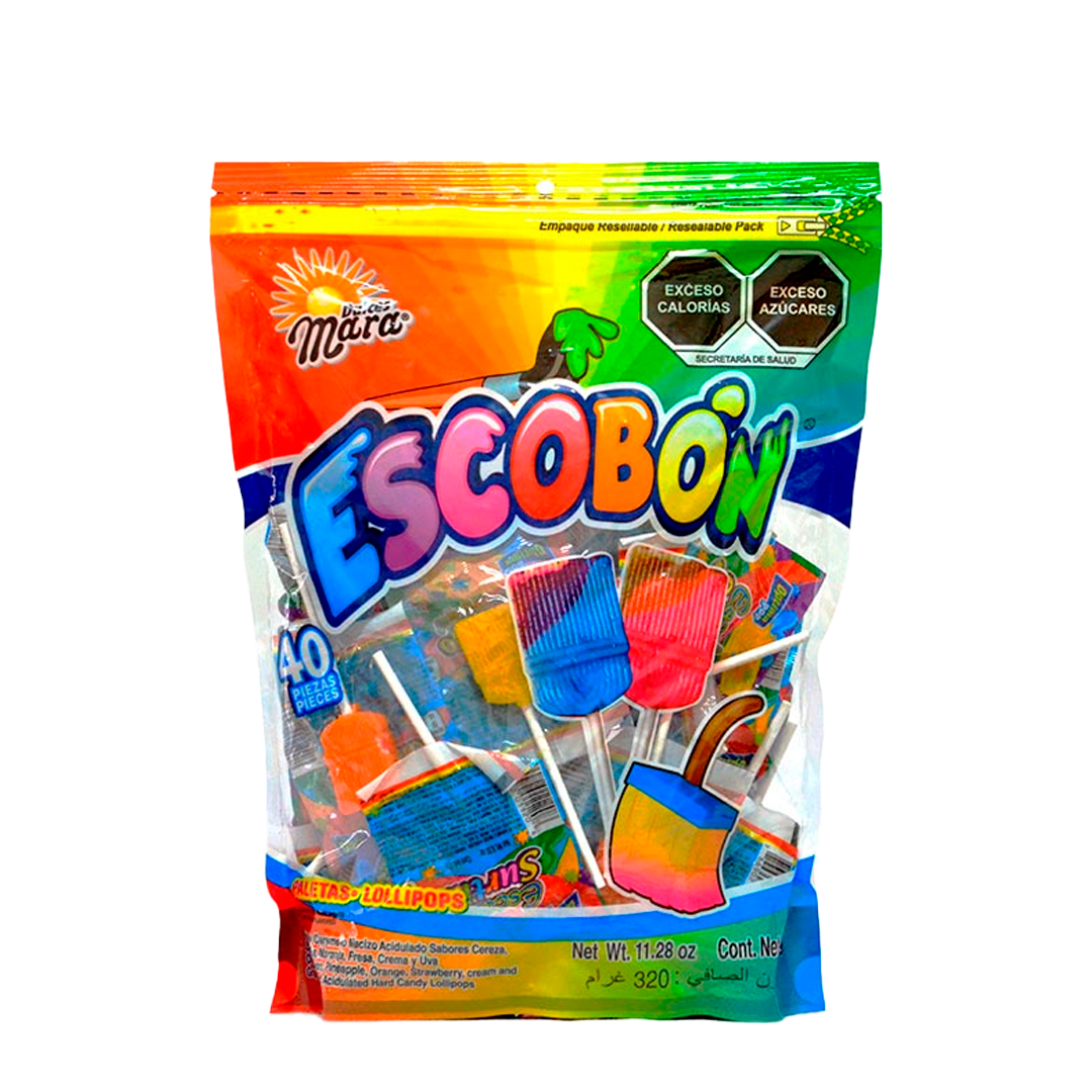 MARA PAL. ESCOBON SURTIDO 1/40pz (Caja:35dsp)