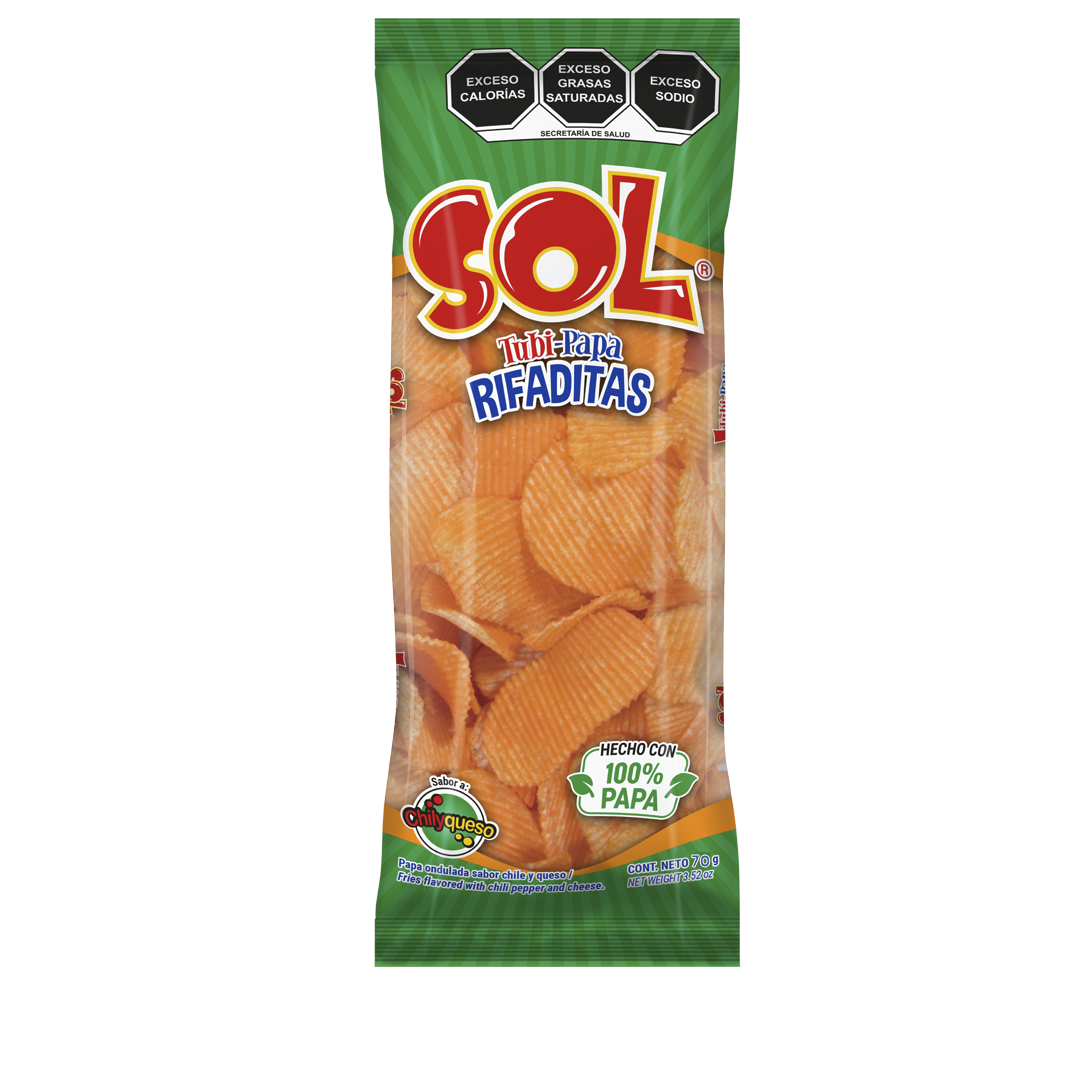 SOL TUBIPAPA RIFADITA 1/70grs (Caja:45dsp)