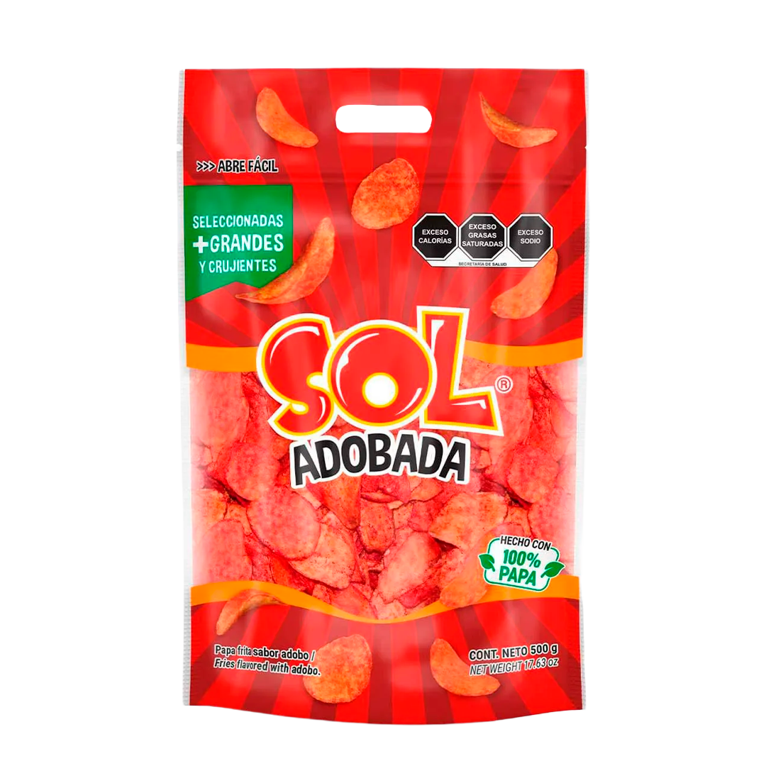 SOL PAPA ADOBADA 1/500GR (Caja:6pzs)