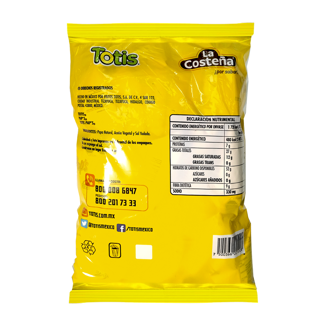 TOTIS PAP'S CLASICAS 1/20pz (Caja: 5dsp)