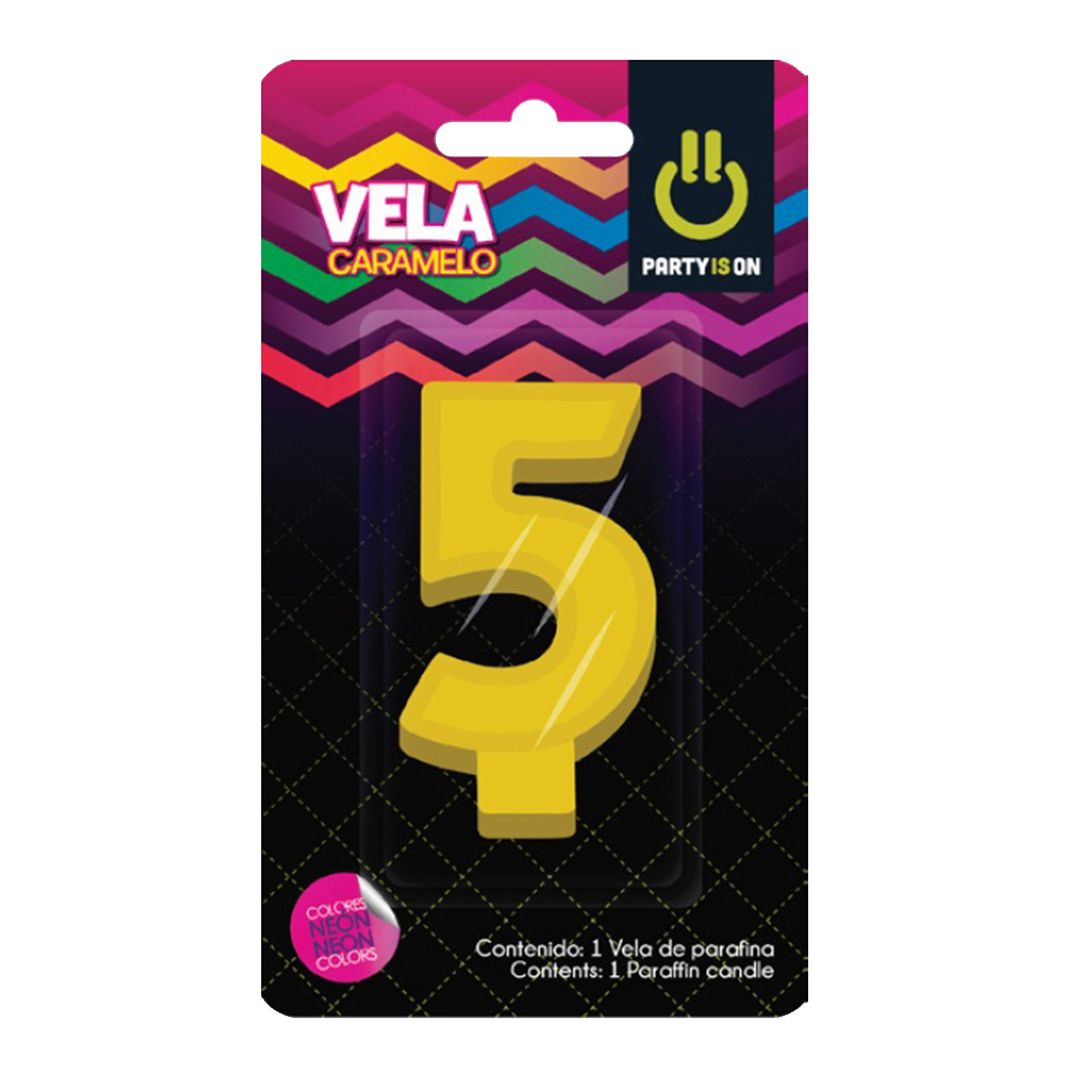 SELECTAS VELA CARAMEL MIX 5, 1/1pz (Caja:12dsp)