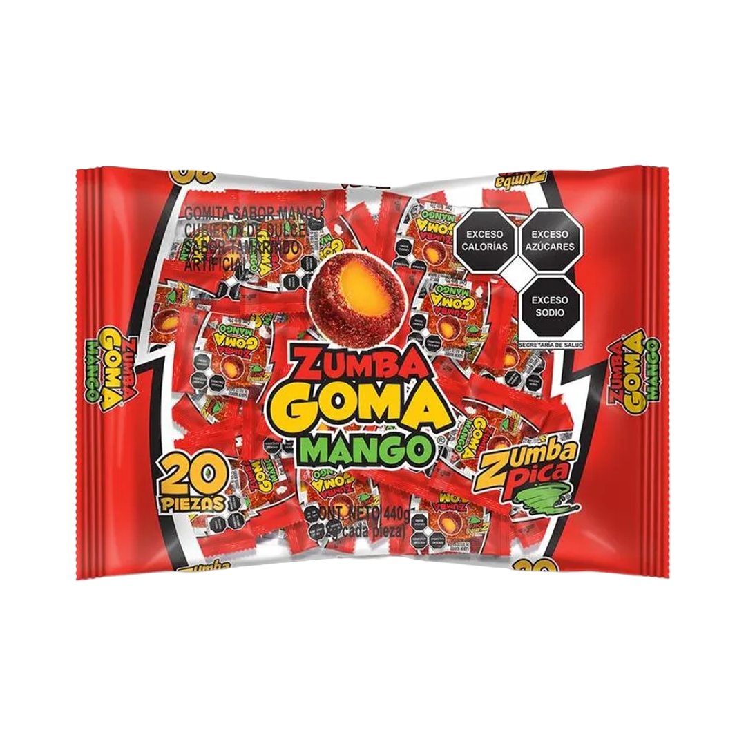 ZUMBA GOMA MANGO 1/20pz (Caja:20dsp)