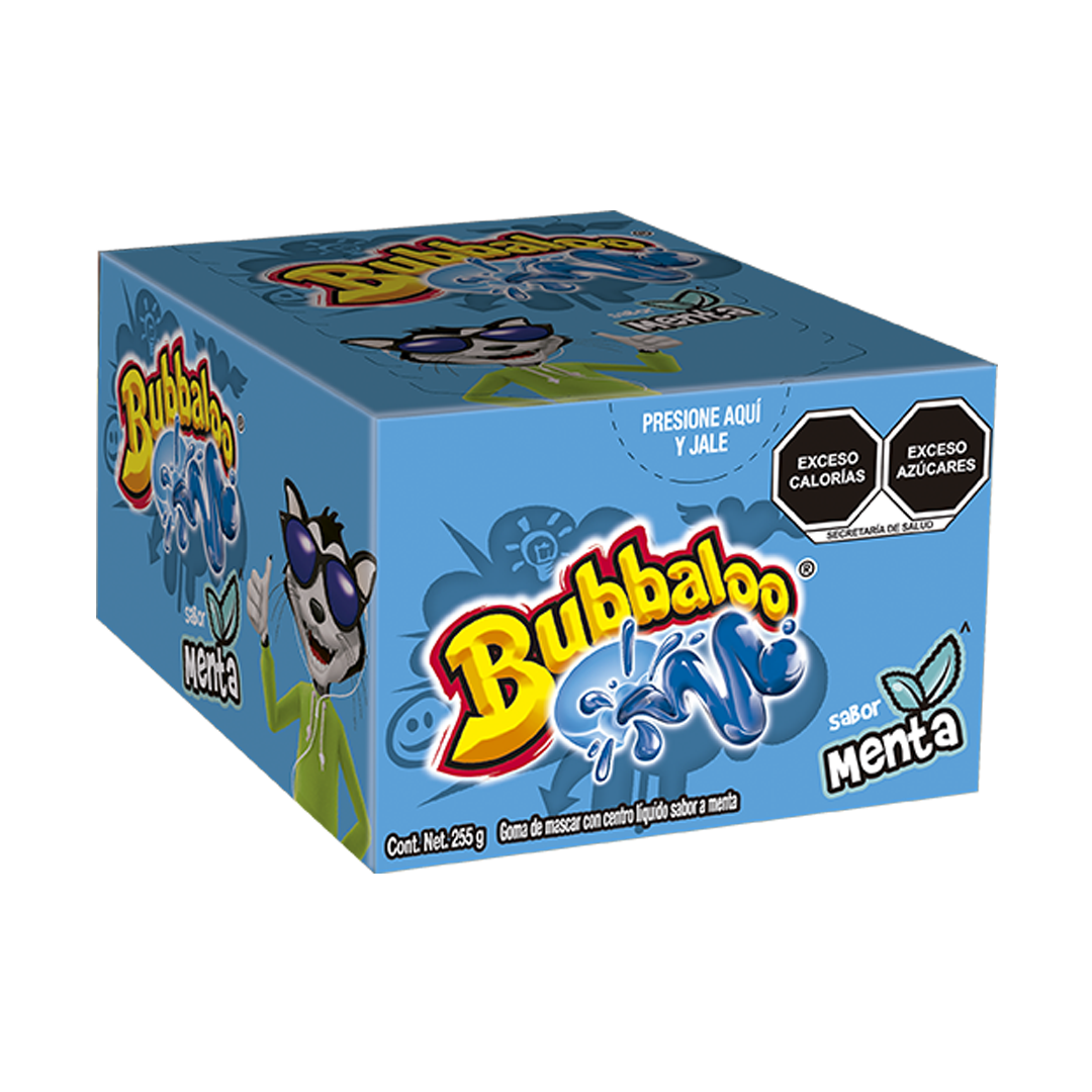 MONDELEZ BUBBALOO MENTA 1/50pzs (Caja: 32dsp)